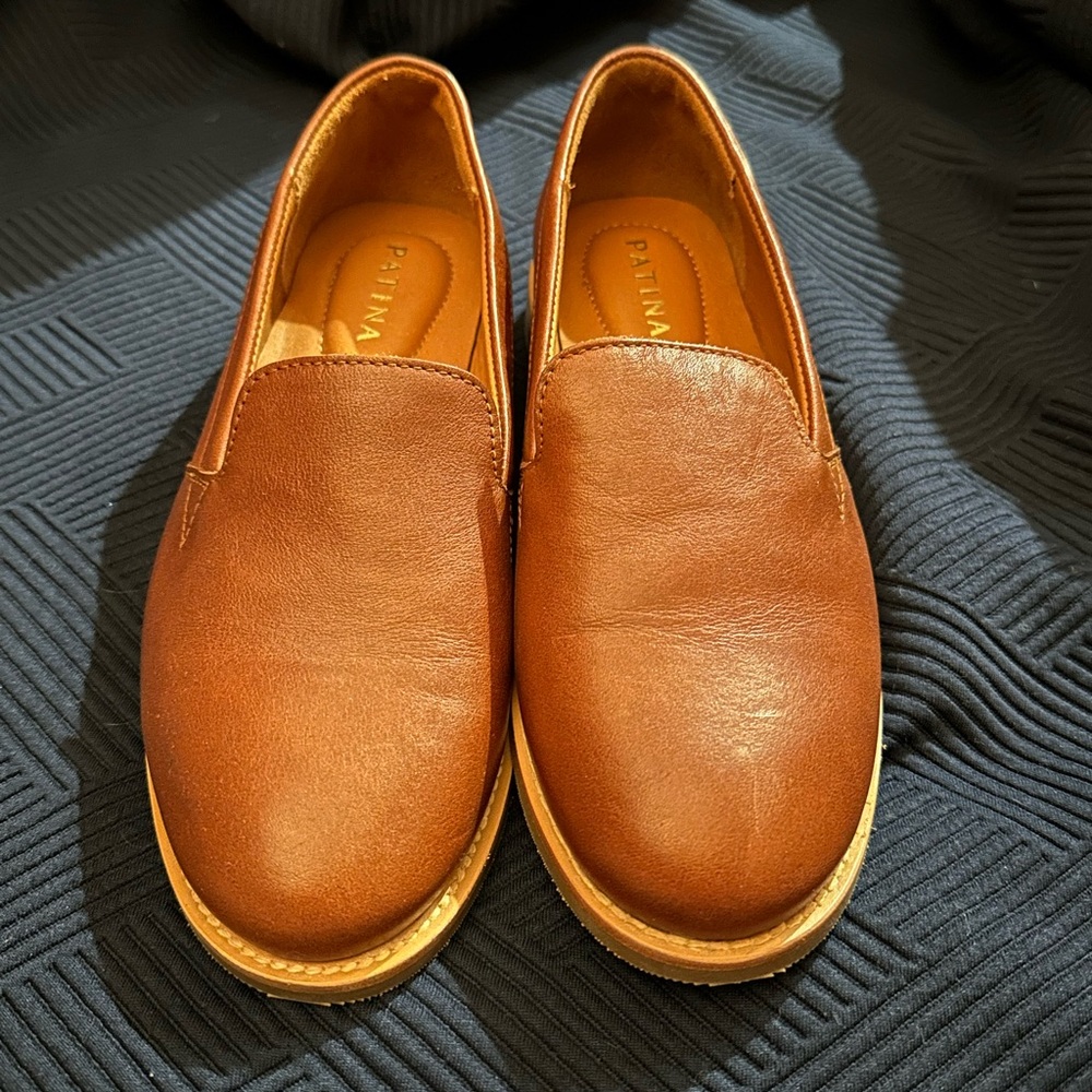 Portland Leather Patina Rounded Toe Loafer, Tuscan, 6.5 (RUN BIG FITS LIKE A 7)